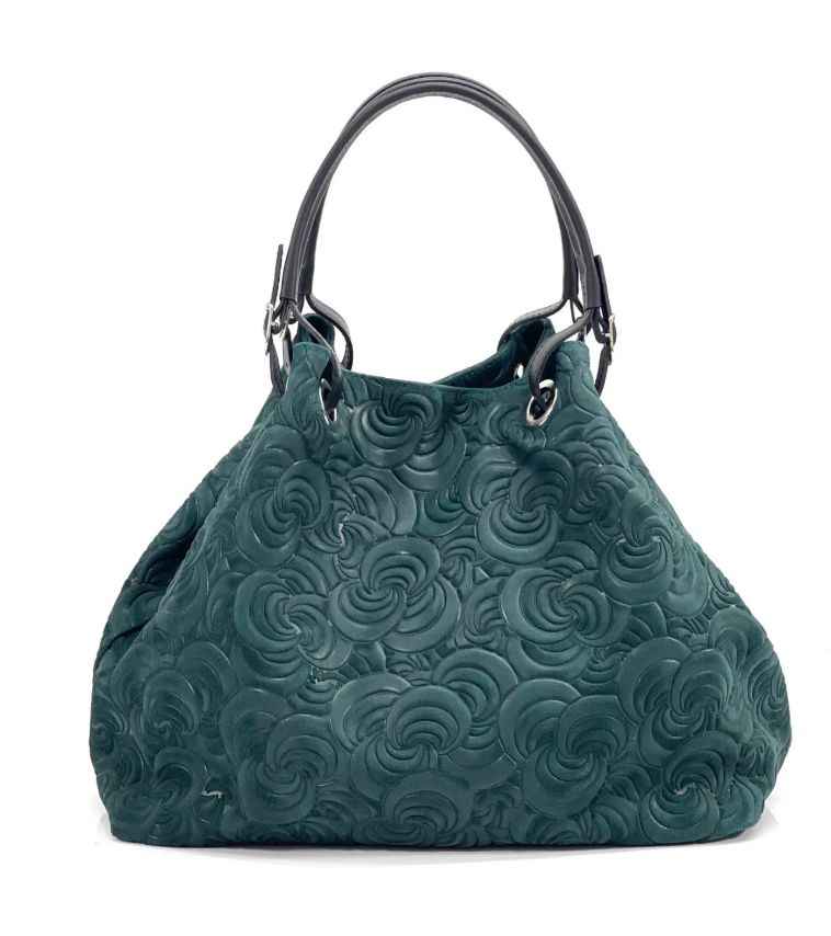 BZNA Bag Sephrina Ottanio geprägt Leder Italy Damen Shopper Handtasche Schultertasche Tasche