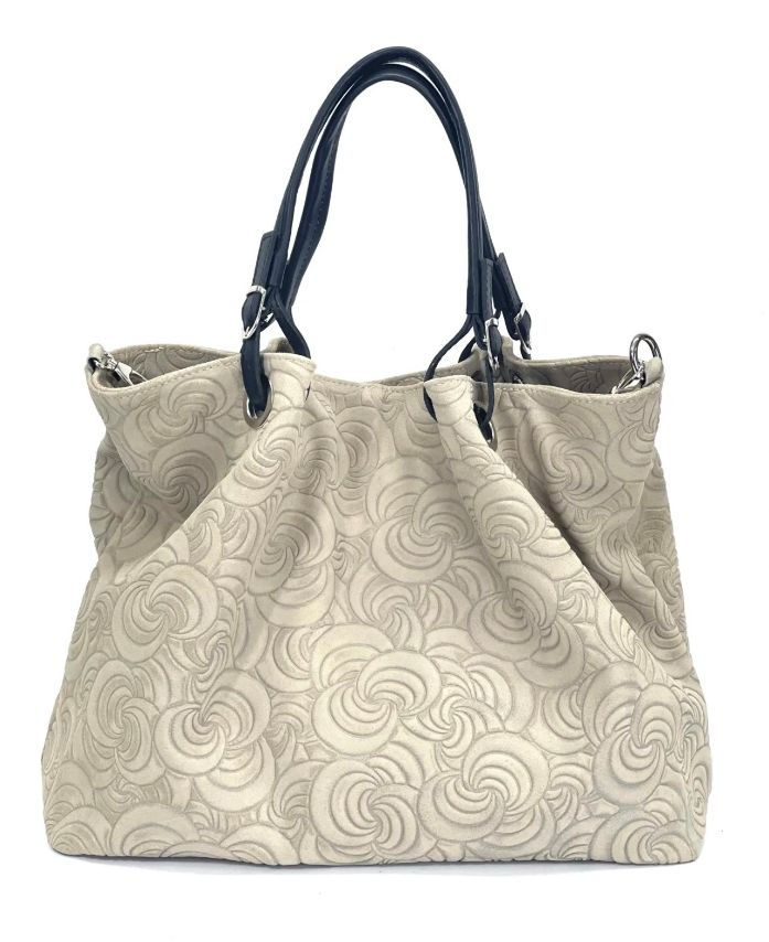 BZNA Bag Sephrina Marmo geprägt Leder Italy Damen Shopper Handtasche Schultertasche Tasche - B Z N A