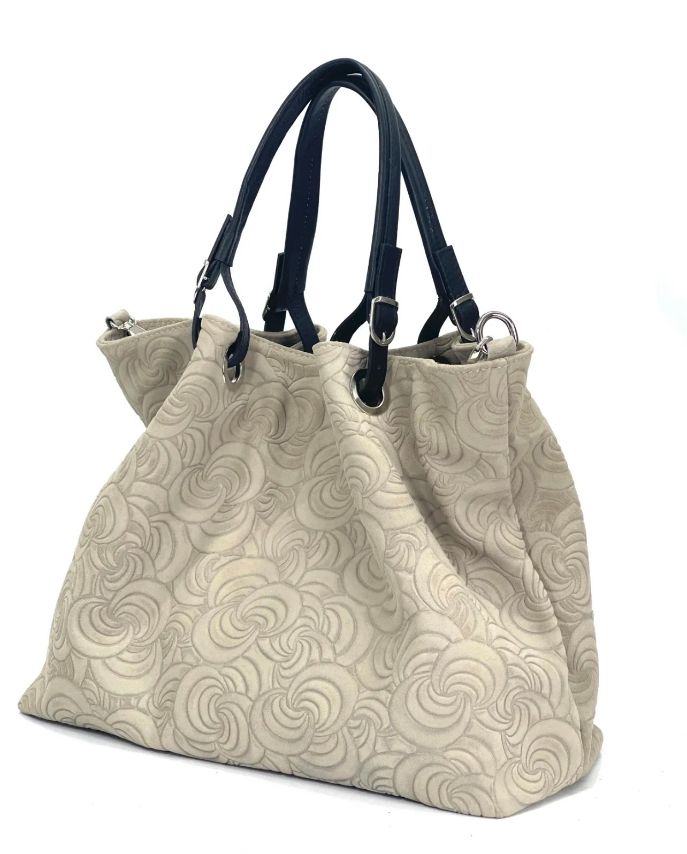 BZNA Bag Sephrina Marmo geprägt Leder Italy Damen Shopper Handtasche Schultertasche Tasche - B Z N A