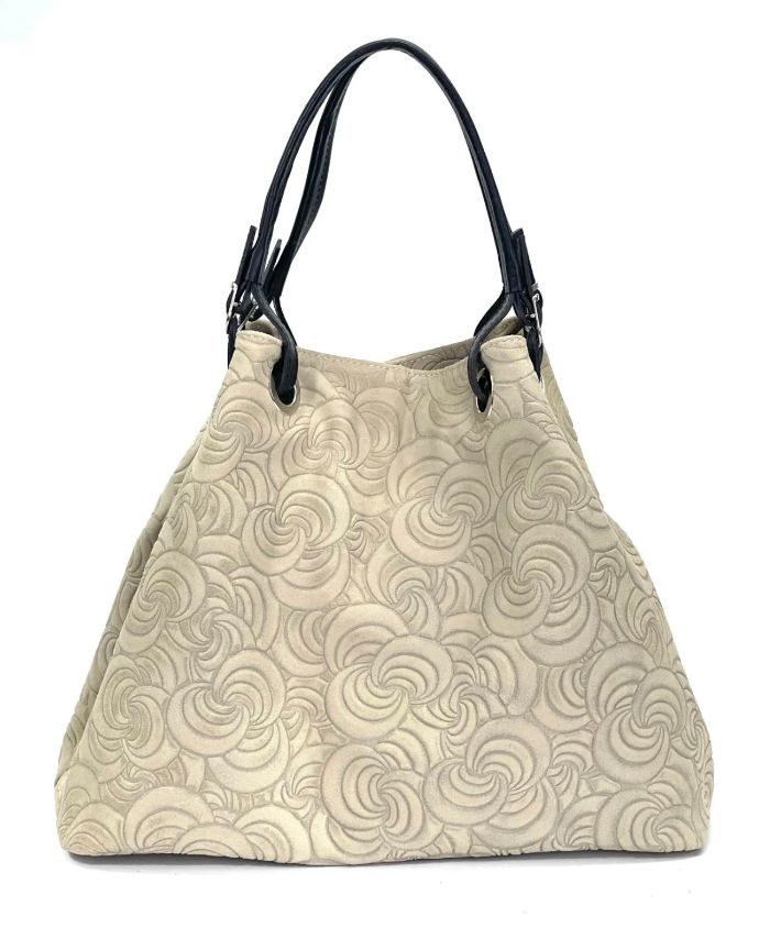 BZNA Bag Sephrina Marmo geprägt Leder Italy Damen Shopper Handtasche Schultertasche Tasche - B Z N A