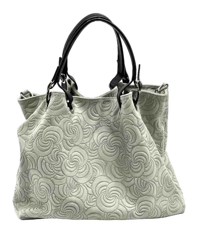 BZNA Bag Sephrina Grigio geprägt Leder Italy Damen Shopper Handtasche Schultertasche Tasche