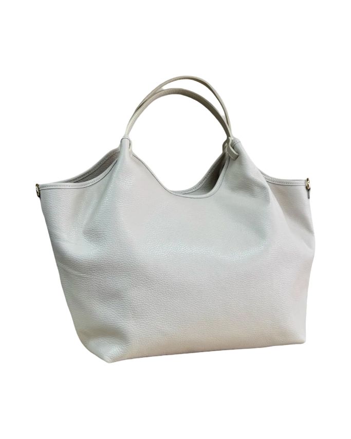 BZNA Bag Mette Beige Leder Italy Damen Shopper Handtasche Schultertasche Tasche - B Z N A