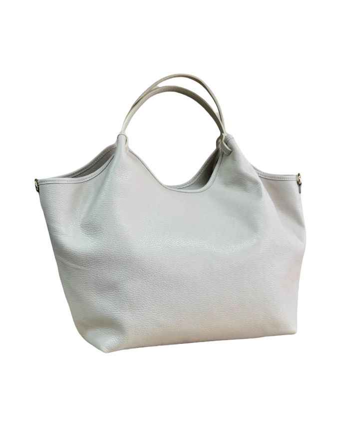 BZNA Bag Mette Beige Leder Italy Damen Shopper Handtasche Schultertasche Tasche