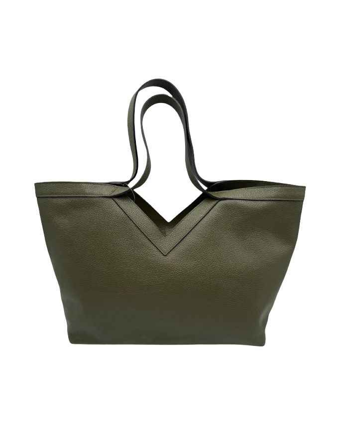 BZNA Bag Tuana Grün Leder Italy Damen Handtasche Schultertasche Tasche