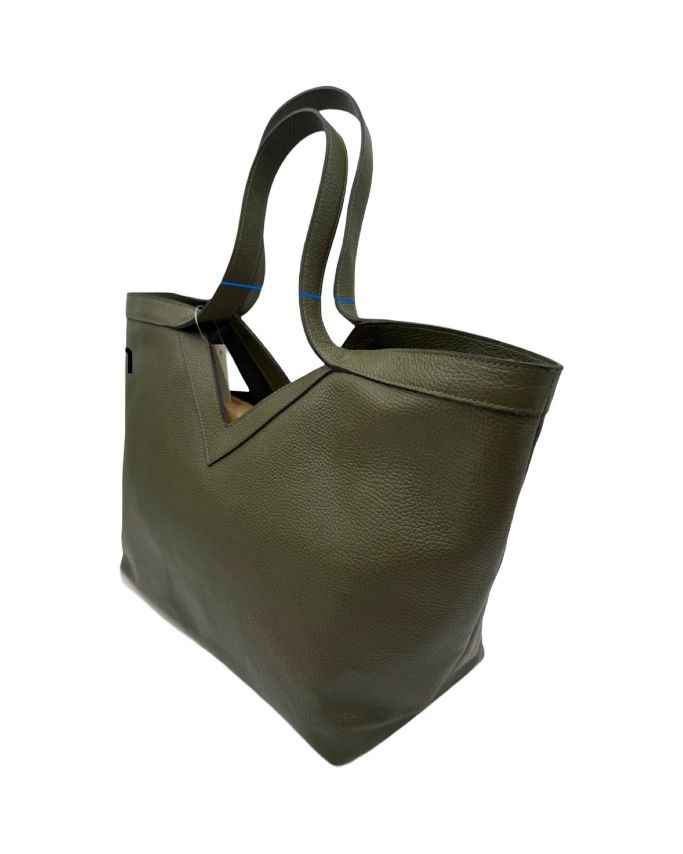 BZNA Bag Tuana Grün Leder Italy Damen Handtasche Schultertasche Tasche