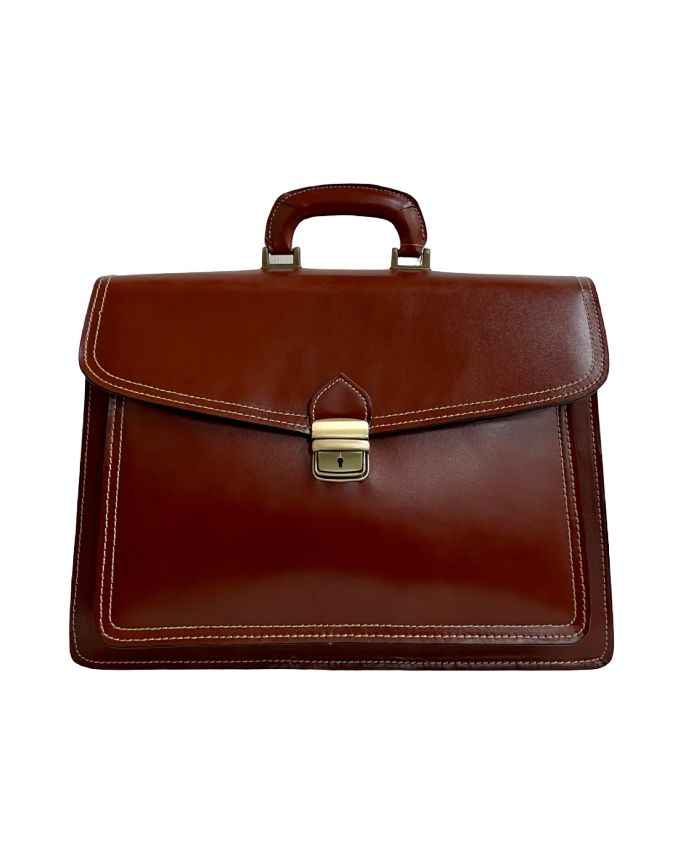 BZNA Bag Nova Marrone Business Aktentasche Designer Ledertasche Schultertasche Unisex
