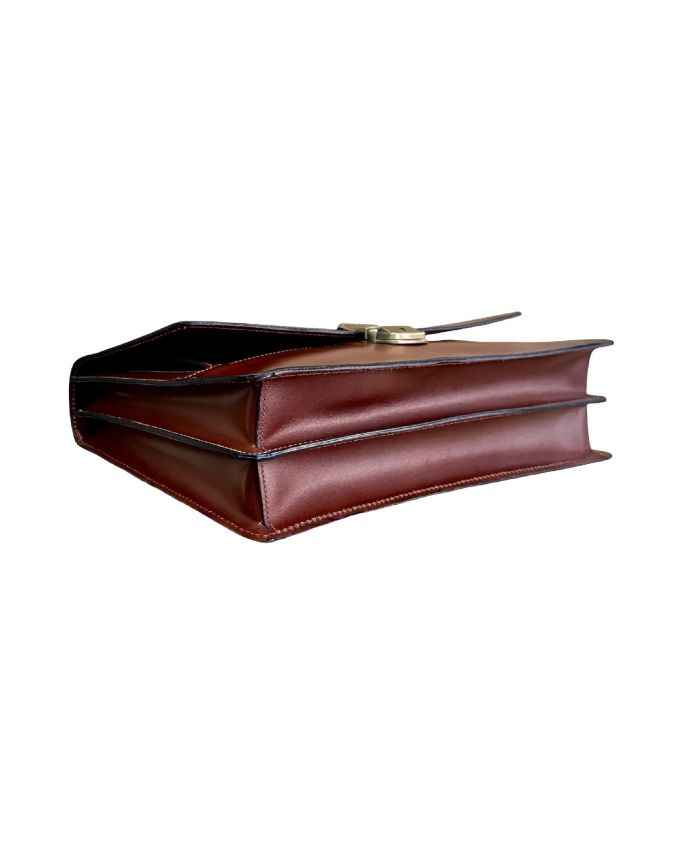 BZNA Bag Ivo Marrone Business Aktentasche Designer Ledertasche Schultertasche Unisex