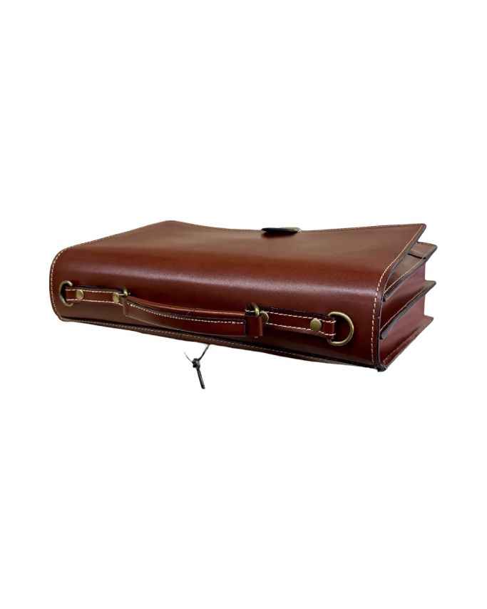 BZNA Bag Ivo Marrone Business Aktentasche Designer Ledertasche Schultertasche Unisex
