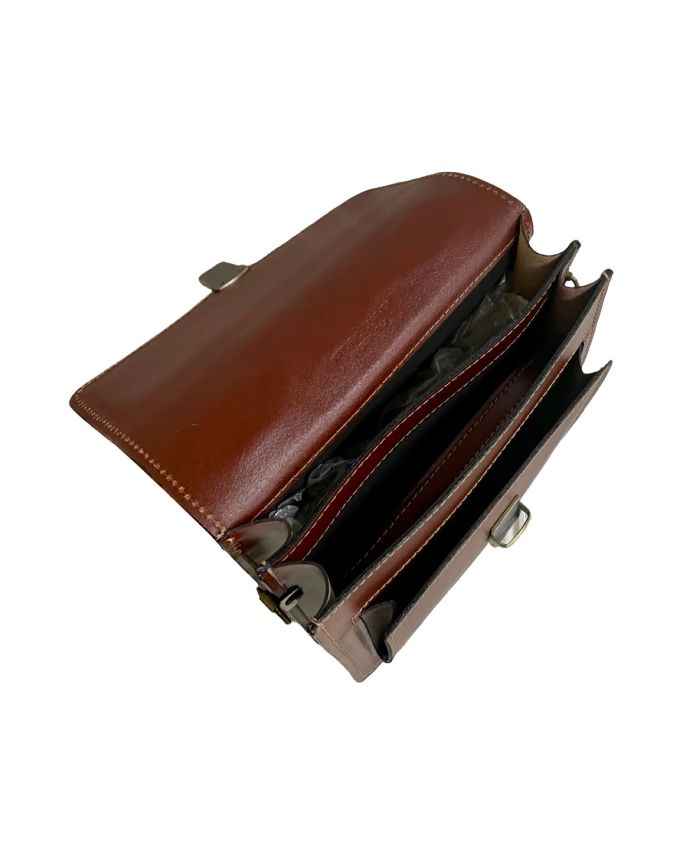 BZNA Bag Allora Moro kleine Business Aktentasche Designer Ledertasche Schultertasche Unisex