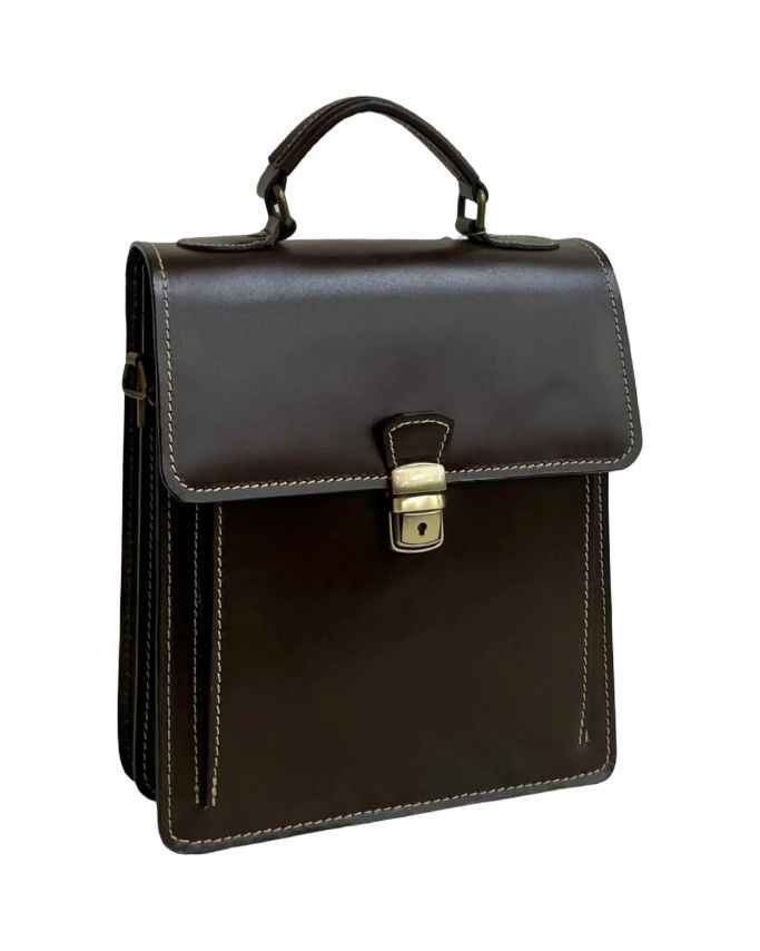 BZNA Bag Allora Moro kleine Business Aktentasche Designer Ledertasche Schultertasche Unisex
