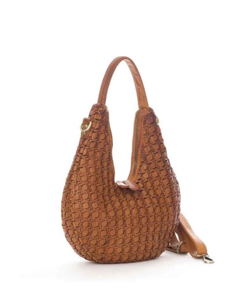 BZNA Bag Paula Cognac Italy Designer Damen Handtasche Schultertasche Tasche