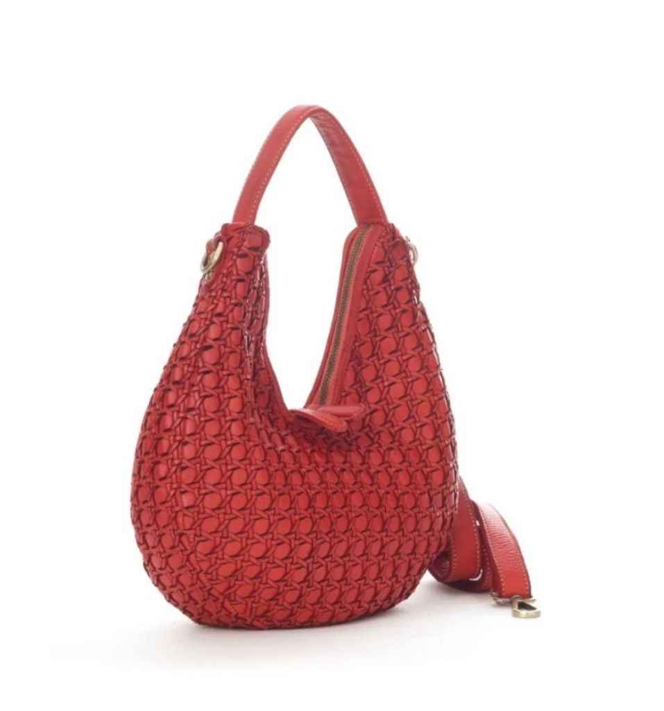 BZNA Bag Paula Rot Italy Designer Damen Handtasche Schultertasche Tasche