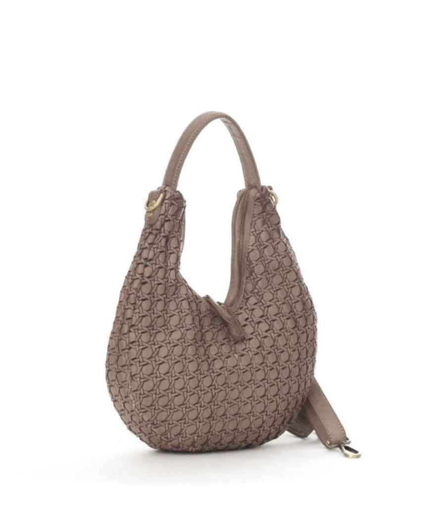 BZNA Bag Paula Taupe Italy Designer Damen Handtasche Schultertasche Tasche