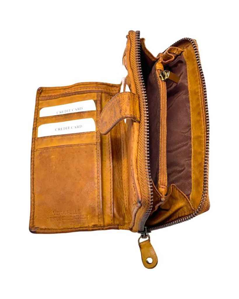 BZNA Berlin Kassia Glatt Cuoio Wallet Leather Leder Portemonnaie Geldbörse Clutch