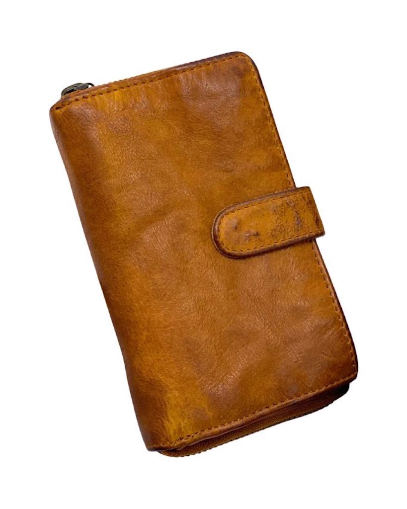 BZNA Berlin Kassia Glatt Cuoio Wallet Leather Leder Portemonnaie Geldbörse Clutch - B Z N A