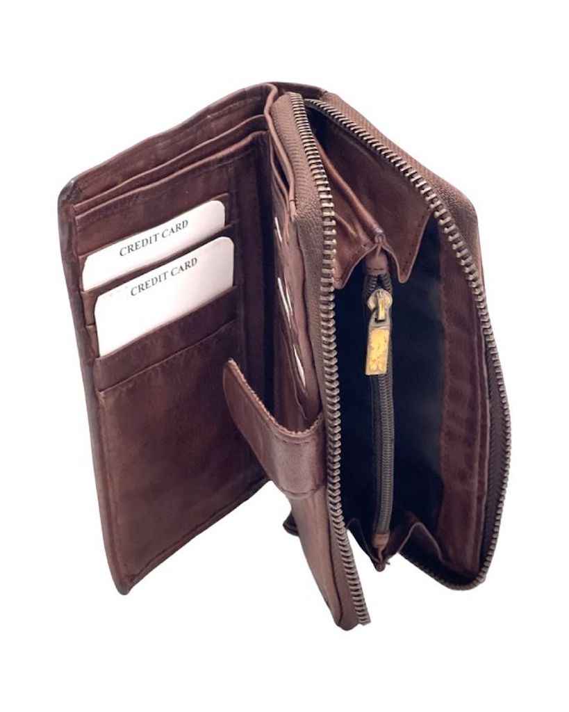 BZNA Berlin Kassia Glatt Moro Wallet Leather Leder Portemonnaie Geldbörse Clutch