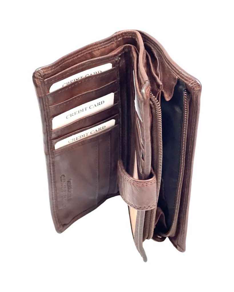 BZNA Berlin Karma Glatt Moro Wallet Leather Leder Portemonnaie Geldbörse Clutch