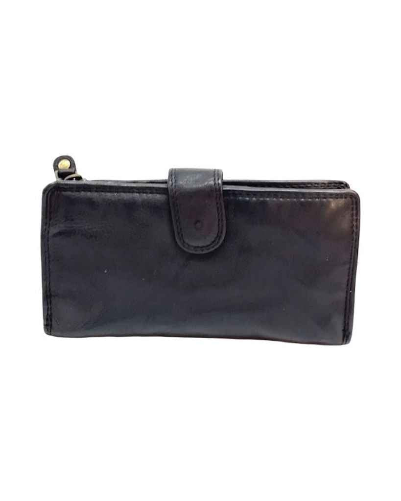 BZNA Berlin Karma Glatt Schwarz Wallet Leather Leder Portemonnaie Geldbörse Clutch