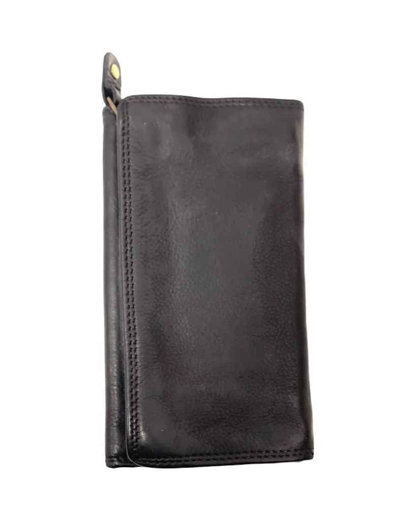BZNA Berlin Smeza Schwarz Wallet Leather Leder Portemonnaie Geldbörse Clutch