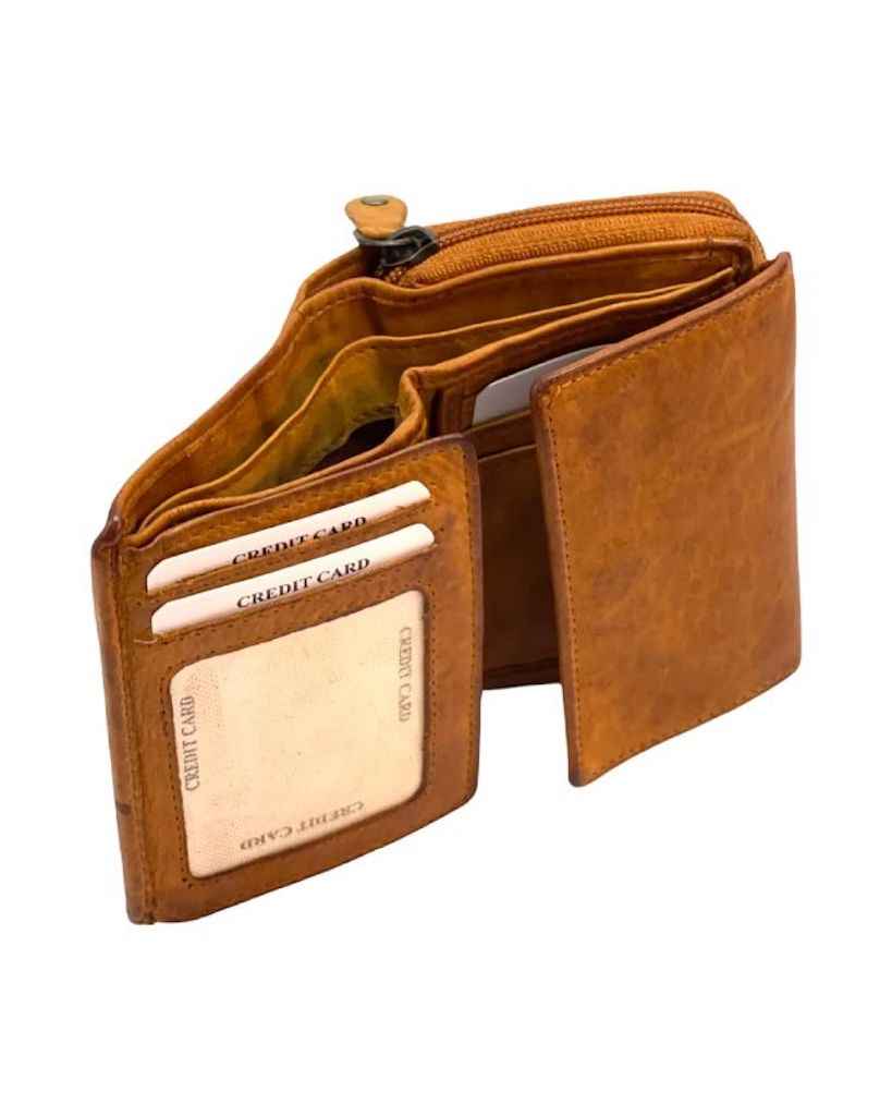 BZNA Berlin Gia Glatt Cuoio Wallet Leather Leder Portemonnaie Geldbörse Clutch