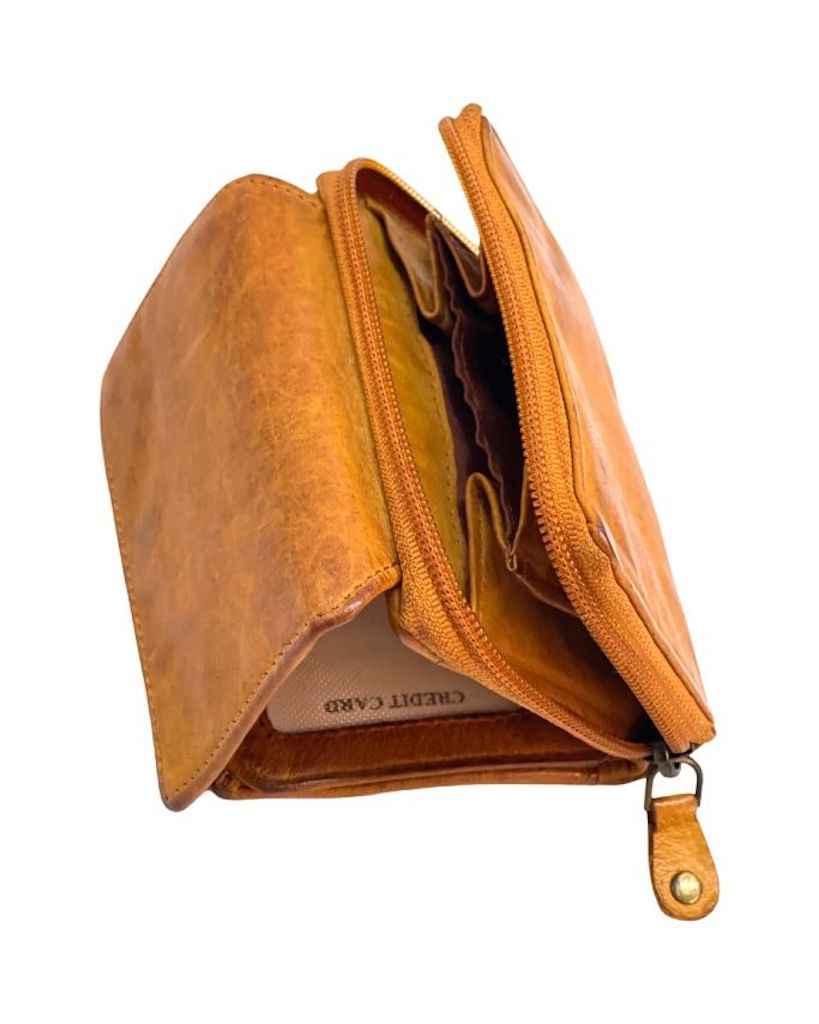 BZNA Berlin Gia Glatt Cuoio Wallet Leather Leder Portemonnaie Geldbörse Clutch