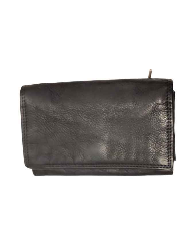 BZNA Berlin Silvia Schwarz Wallet Leather Leder Portemonnaie Geldbörse Clutch