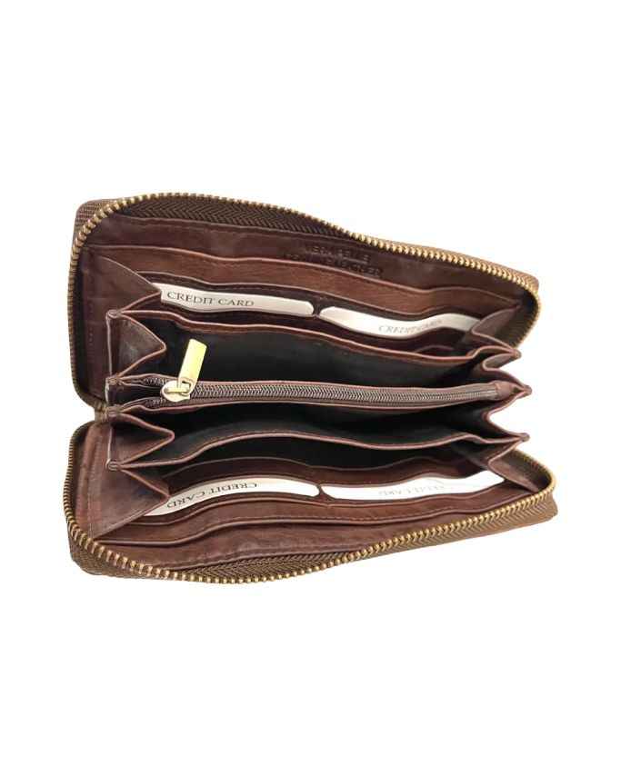 BZNA Berlin Alvia Moro Wallet Leather Leder Portemonnaie Geldbörse Clutch