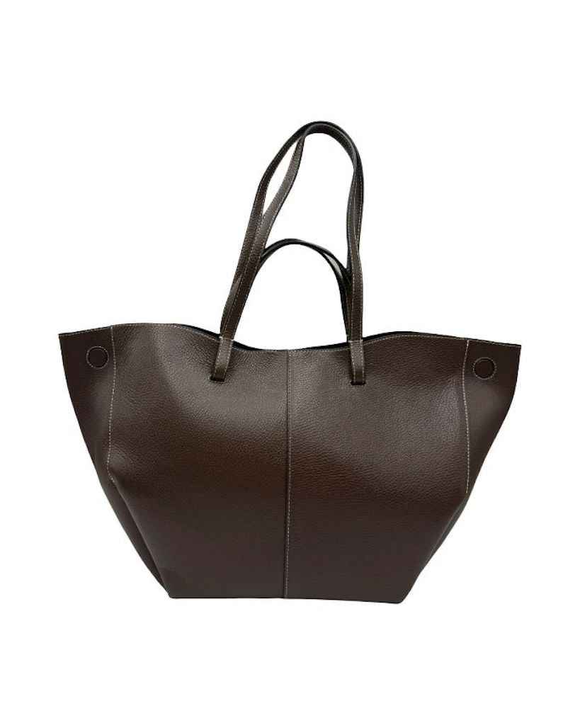 BZNA Bag Funny Moro Leder Italy Damen Shopper Handtasche Schultertasche Tasche