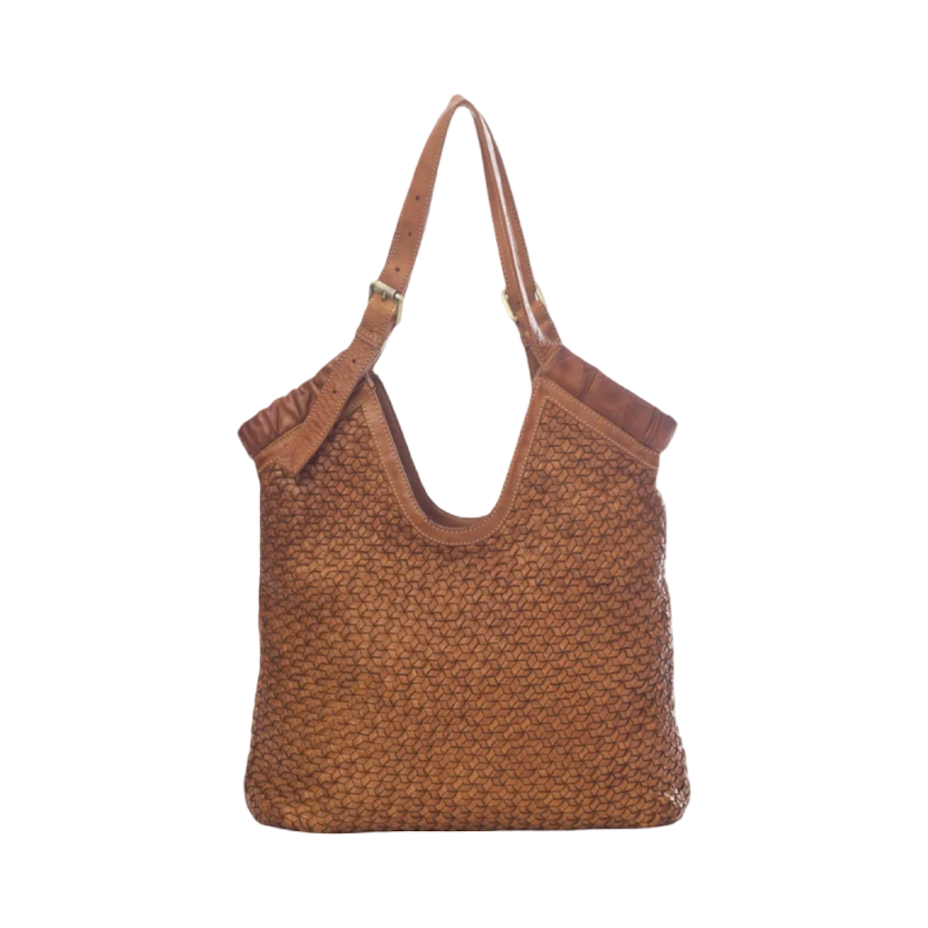 BZNA Bag Bella Cognac Italy Designer Handtasche Schultertasche Tasche Leder Neu