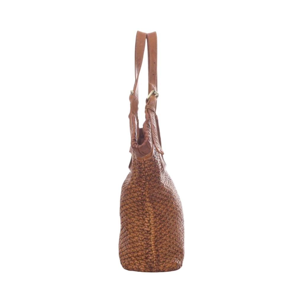 BZNA Bag Bella Cognac Italy Designer Handtasche Schultertasche Tasche Leder Neu