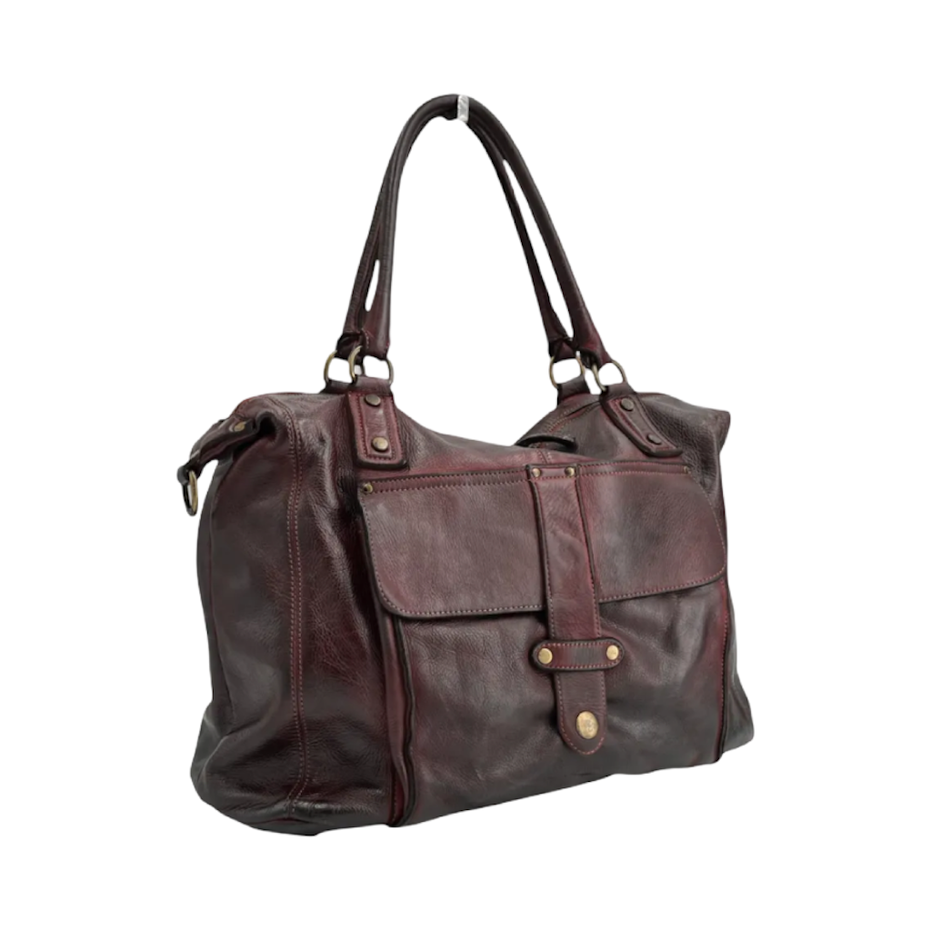 BZNA Bag Viola Bordeaux Italy Designer Damen Handtasche Schultertasche Tasche Leder Shopper Neu