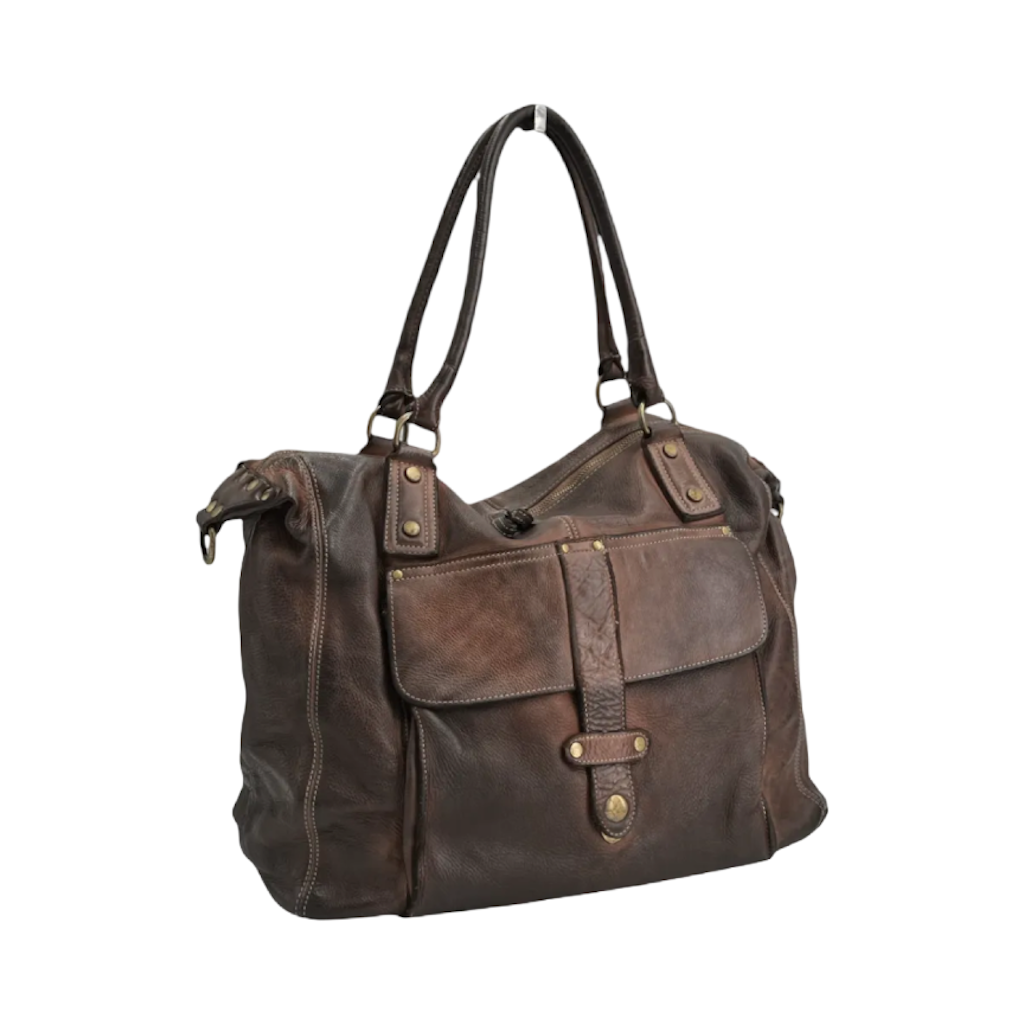 BZNA Bag Viola Braun Italy Designer Damen Handtasche Ledertasche Schultertasche Tasche Leder Shopper Neu - B Z N A