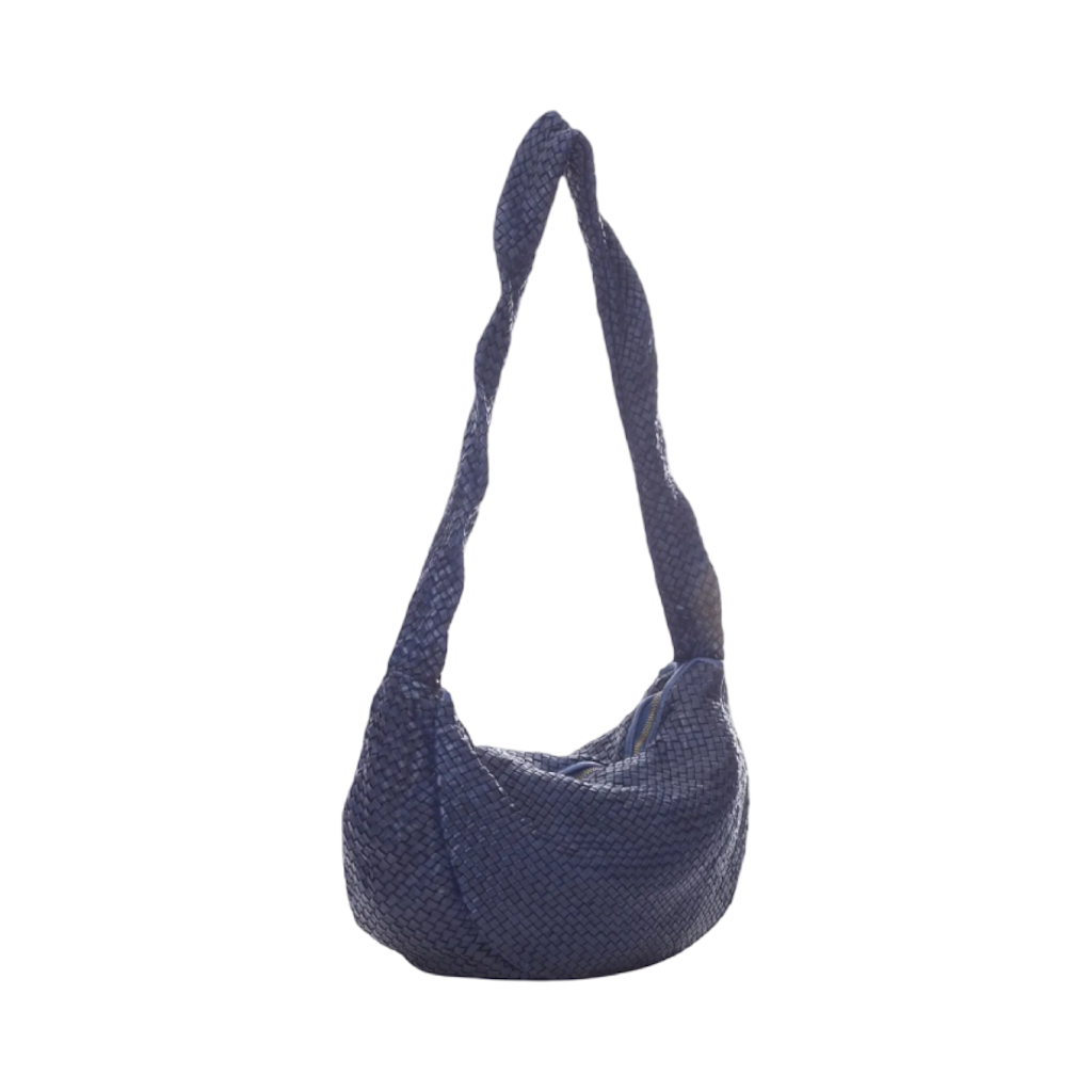 BZNA Bag Greta Blau Italy Designer Handtasche Schultertasche Tasche Leder