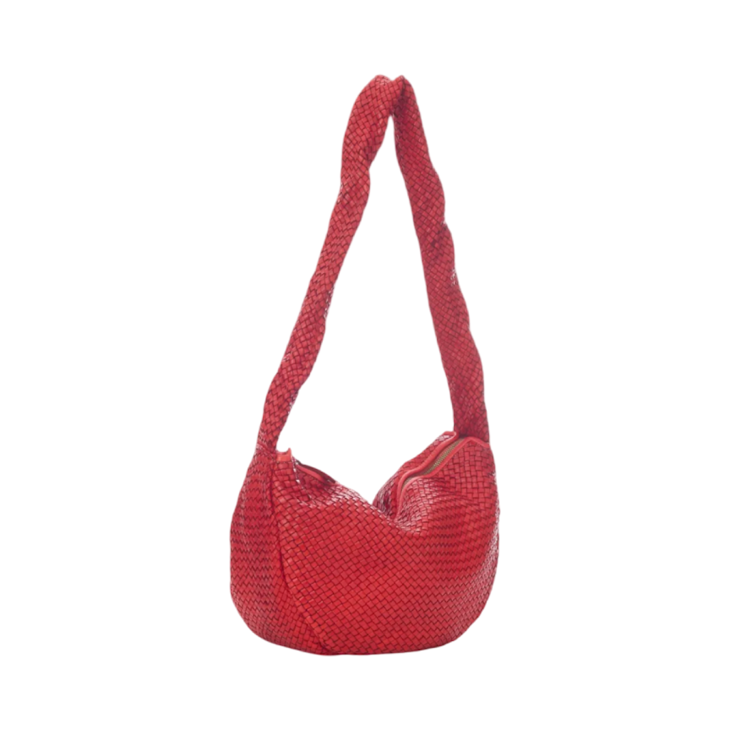BZNA Bag Greta Rot Italy Designer Handtasche Schultertasche Tasche Leder