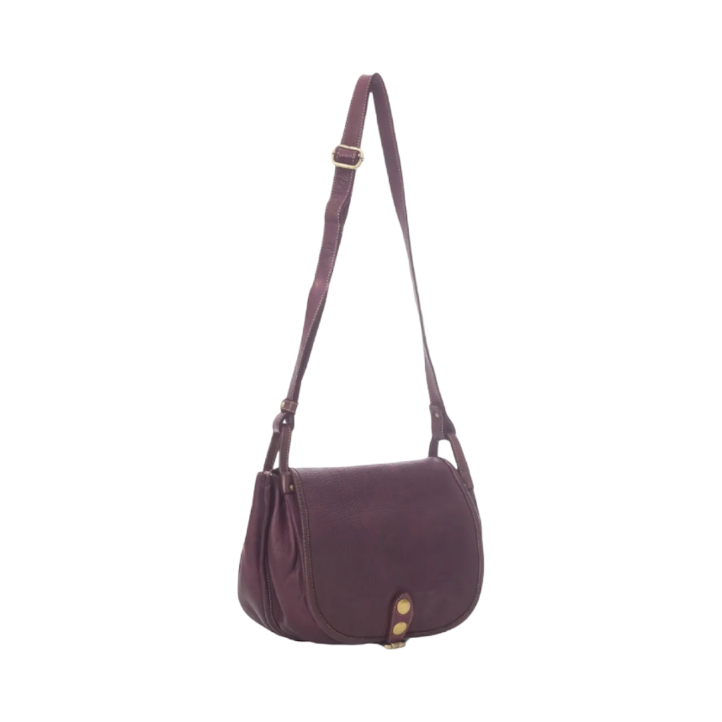 BZNA Schultertasche Taina Bordeaux Italy Designer Handtasche Ledertasche Umhängetasche