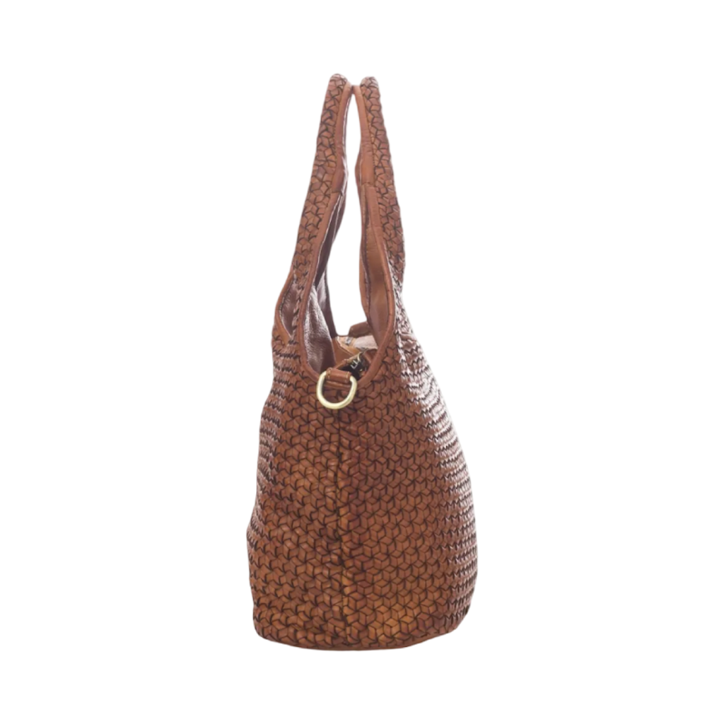 BZNA Bag Emilia Taupe Italy Designer Damen Handtasche Schultertasche Tasche Leder Shopper Neu