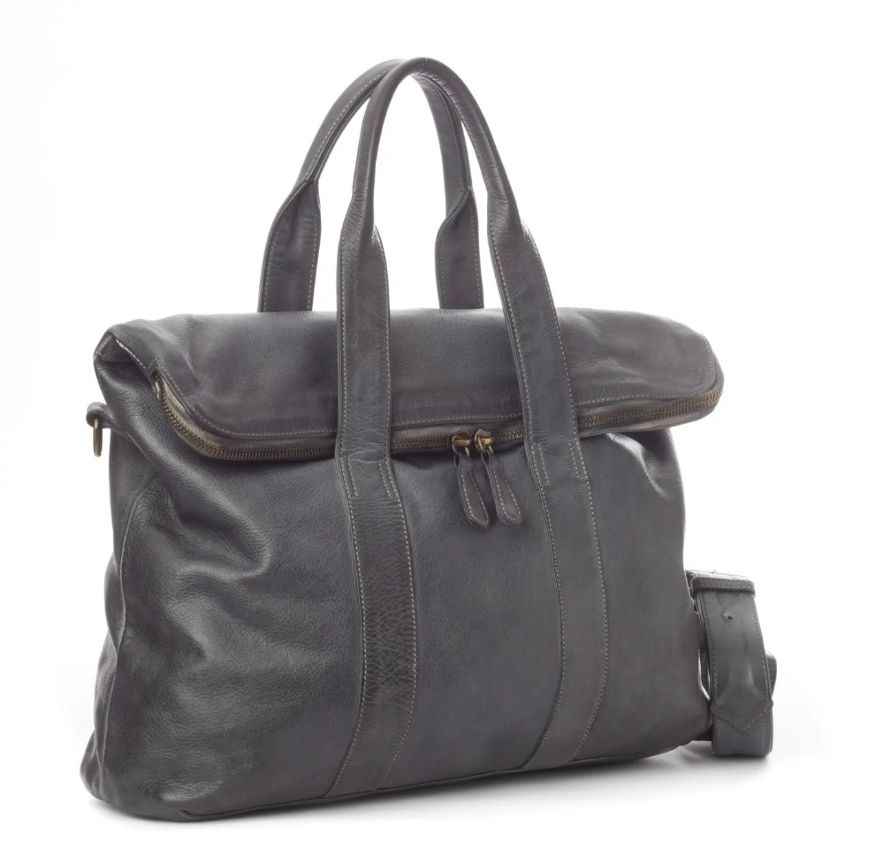 BZNA Bag Shopper Evi Grau Designer Business Messenger Tasche Schultertasche