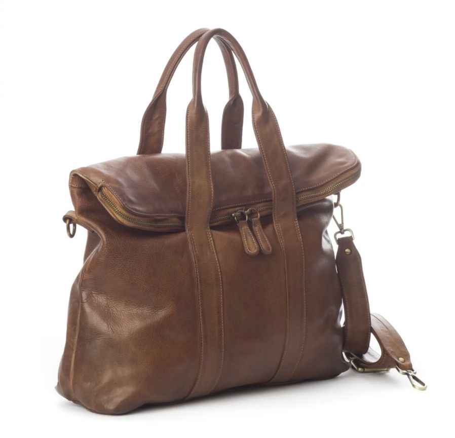 BZNA Bag Shopper Evi Cognac Designer Business Messenger Tasche Schultertasche