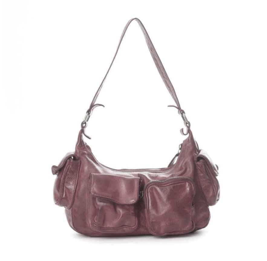 BZNA Bag Fee Braun Italy Designer Umhängetasche Ledertasche Schultertasche Tasche Leder Neu