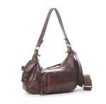 Load image into Gallery viewer, BZNA Bag Unica Braun Italy Designer Umhängetasche Ledertasche Schultertasche Tasche Leder Neu
