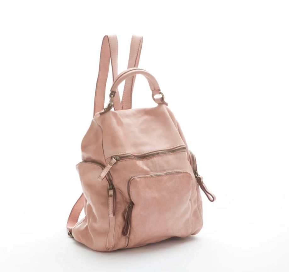 BZNA Bag Stella Rosa Backpacker Designer Rucksack Damenhandtasche Schultertasche Leder Nappa sheep ItalyNeu - B Z N A