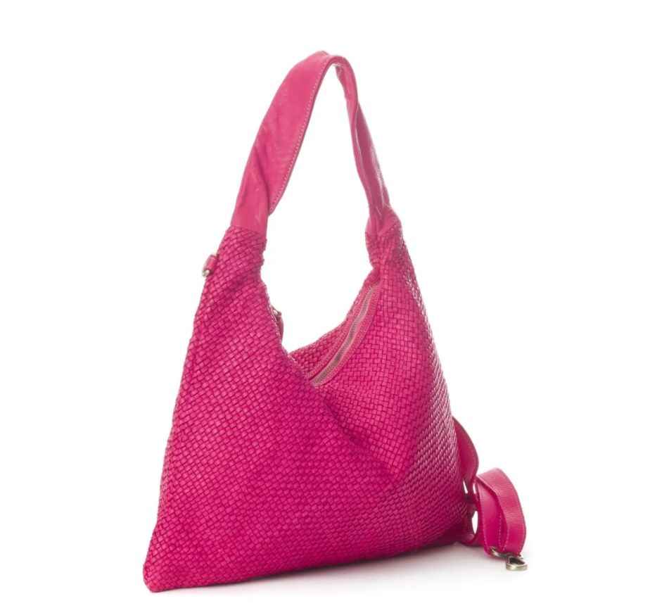 BZNA Bag Mattia Pink Italy Designer Damen Handtasche Schultertasche Tasche Leder Shopper Neu