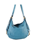 Load image into Gallery viewer, BZNA Bag Lizz Petrol Backpacker Designer Rucksack Damenhandtasche Schultertasche
