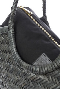 BZNA Bag Marina Petrol Italy Damen Handtasche Schultertasche Tasche Leder