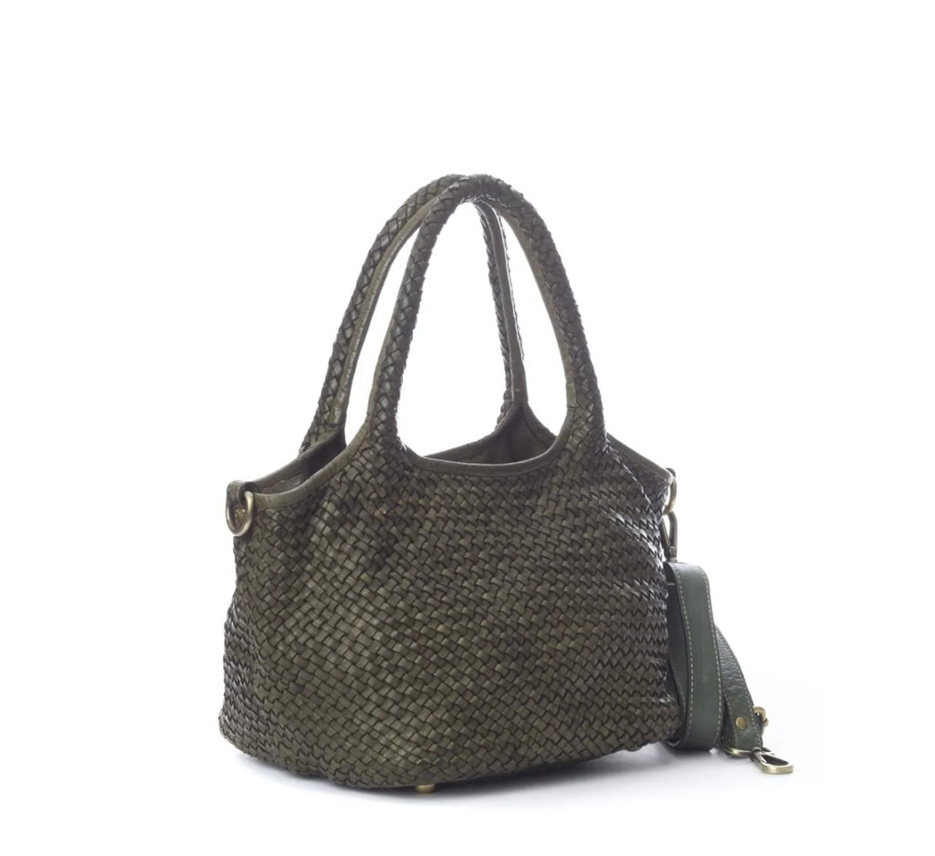 BZNA Bag Rozen Grün Italy Vintage Schultertasche Designer Damen Handtasche - B Z N A