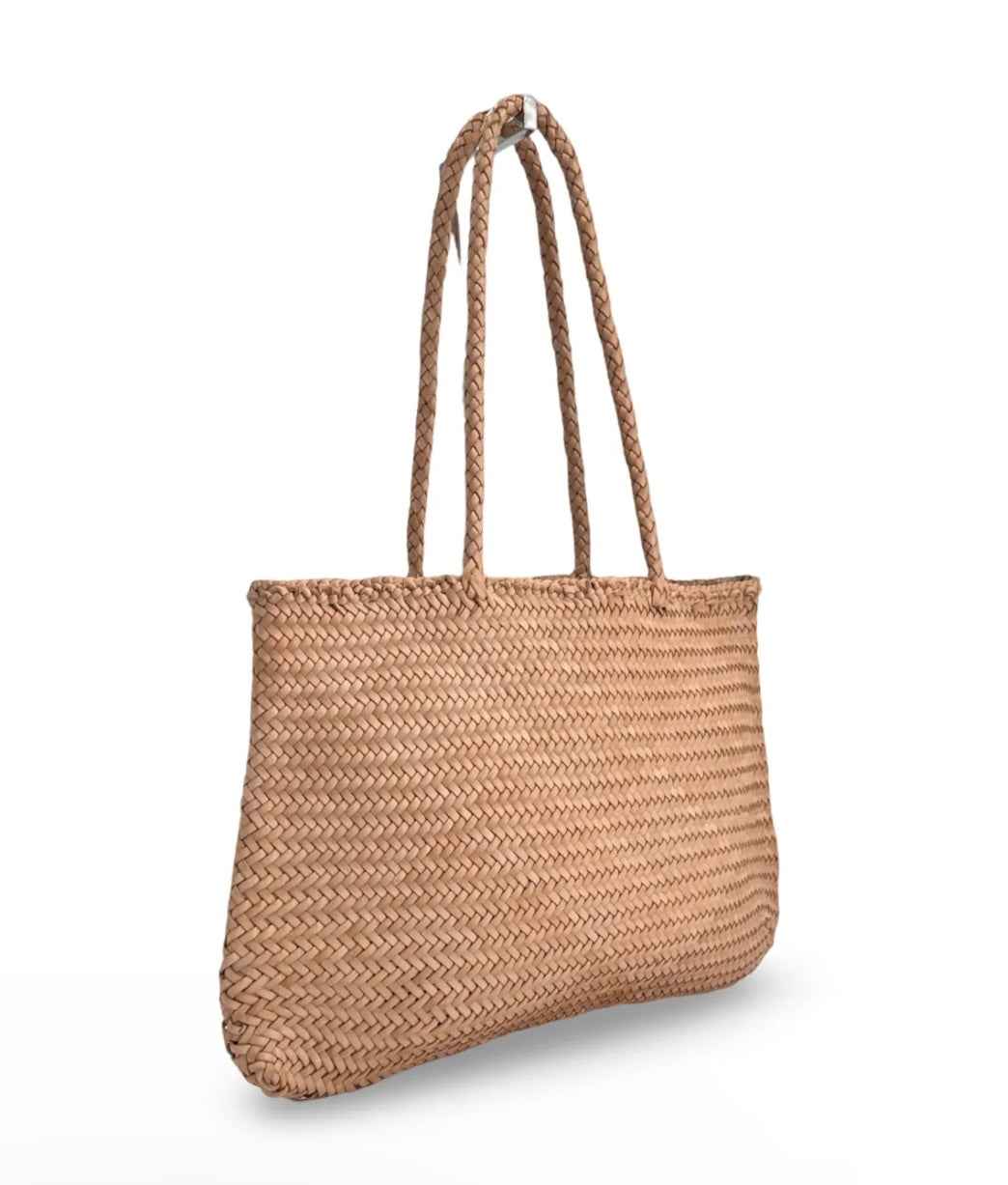 BZNA Bag Viva Beige Italy Damen Handtasche Schultertasche Tasche Leder