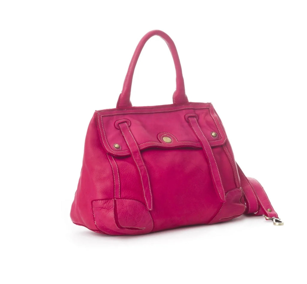 BZNA Bag Lauren Pink  Designer Ledertasche Tragetasche Handtasche - B Z N A