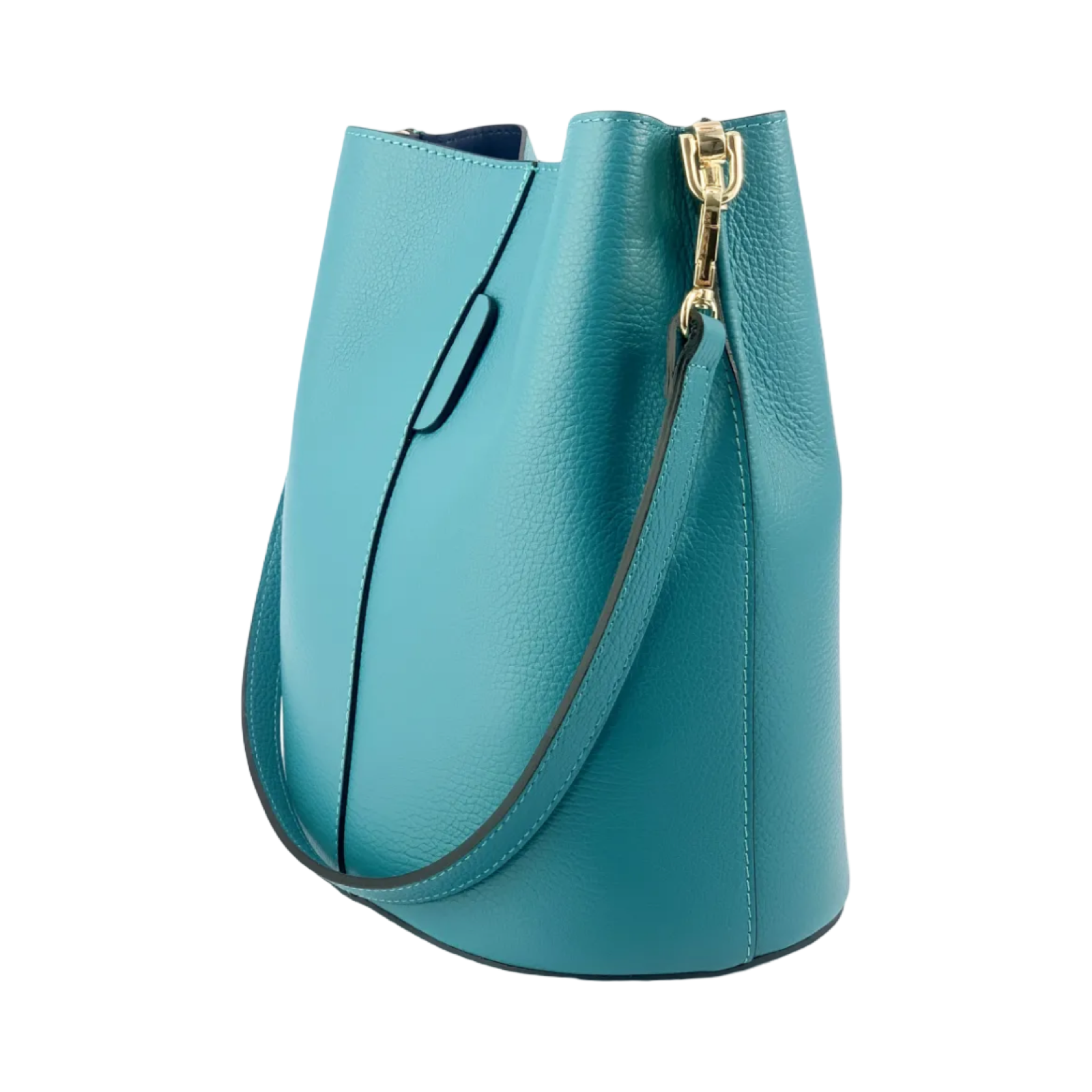 BZNA Bag Shirinia Türkis Leder Italy Damen Handtasche Schultertasche Tasche