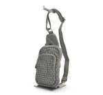 Load image into Gallery viewer, BZNA Bag Jola Taupe  Grau Italy Designer Leder  Designer Gürteltasche Umhängetasche
