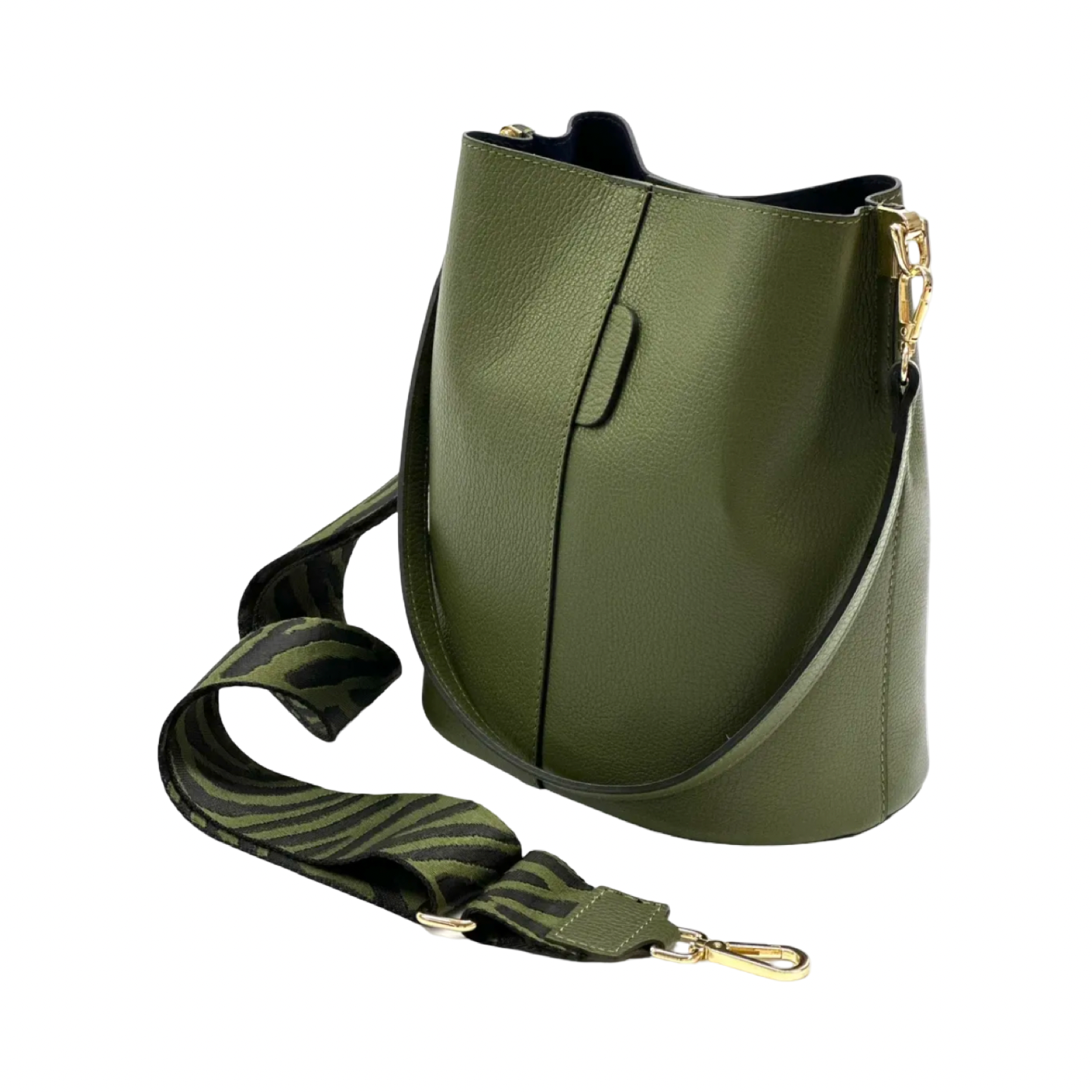 BZNA Bag Shirinia Grün Leder Italy Damen Handtasche Schultertasche Tasche